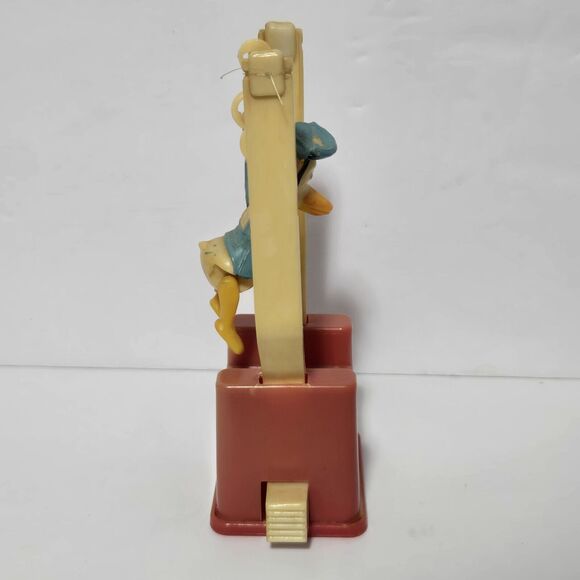 Vintage 1960s Donald Duck Tricky Trapeze Push Button String Toy Disney - Picture 2 of 10